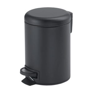 Gedy Potty Cubo de Pedal Cuadrado 5lt Negro Mate