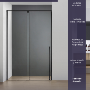 Bellari Mampara Corrediza entre Paredes 160x195cm Cromada