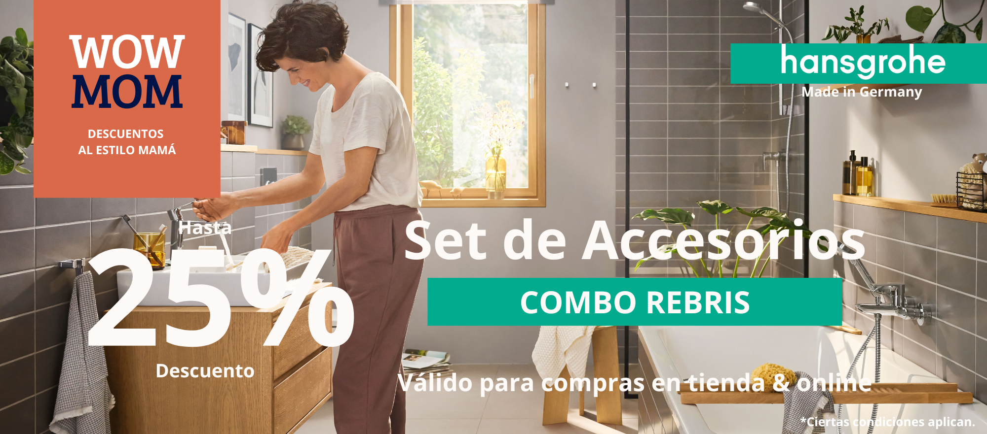 Set de Accesorios Hansgrohe – Combo Rebris